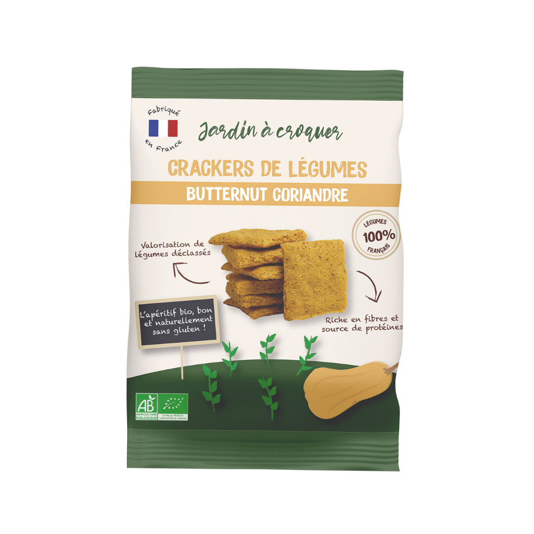 Crackers BIO Butternut coriandre Jardin à Croquer