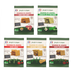 Mock up de nos 5 sachets composant notre coffret découverte